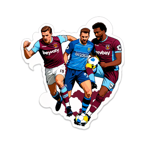 Samolepka s motivem West Ham vs Brighton