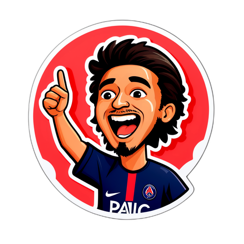 Thiết kế nhãn dán cổ vũ cho PSG