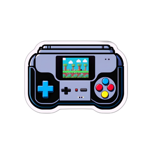 Retro Game Console Sticker