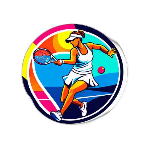 Δημιουργία ζωντανής αυτοκόλλητης για το US Open