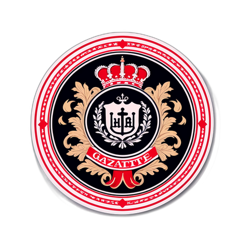 Resmi Gazete Kapak Tarzında Vintage Sticker