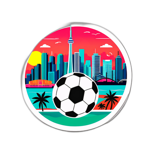 Reka Bentuk Menarik Skyline Toronto dan Bola Sepak Miami