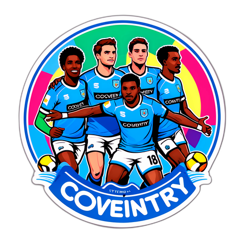 ทีมโคเวนทรีในชุดสีสันสดใส