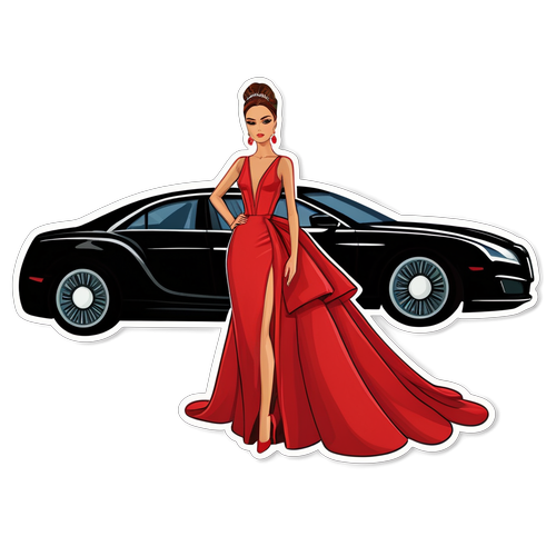 Glamorous Met Gala 2025 Sticker
