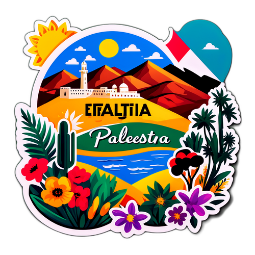 Stiker Bergaya Wallpaper 'Palestina'
