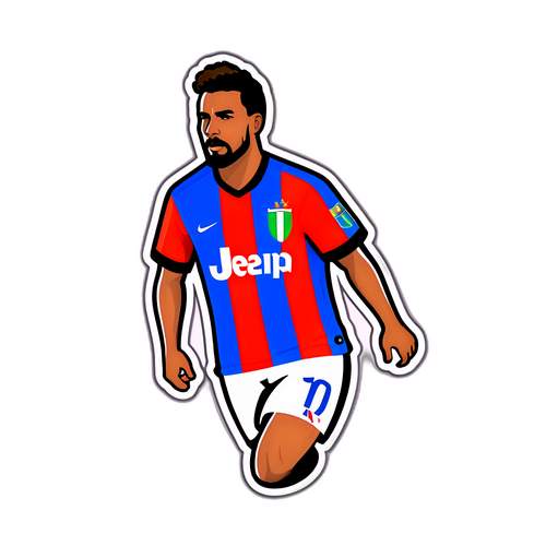 Serie A Renkleriyle Süslenmiş Futbol Topu