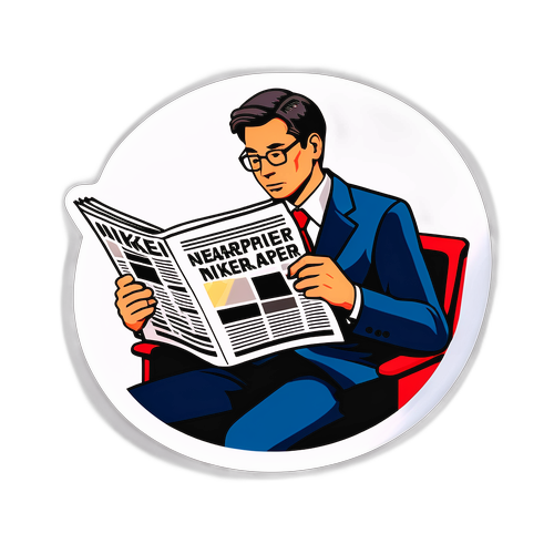 ビジネスマンと新聞