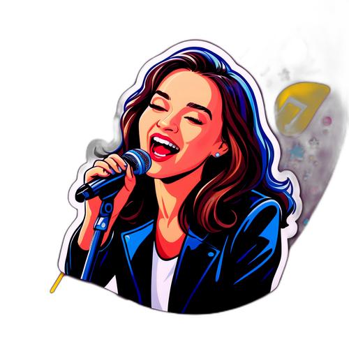 Alina Pușcau cântând la concert