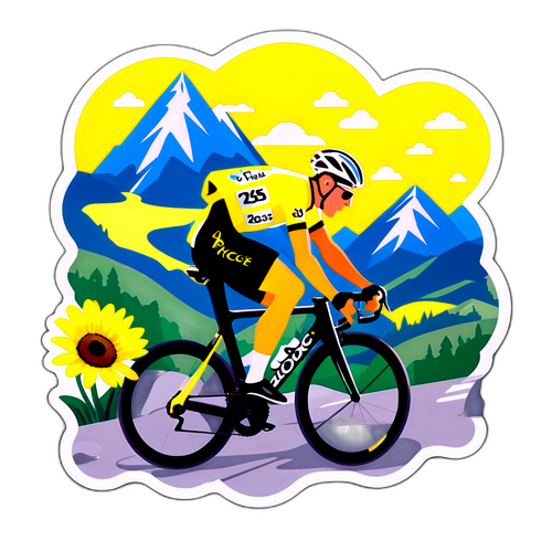 Tour de France 2025 Highlights Aufkleber
