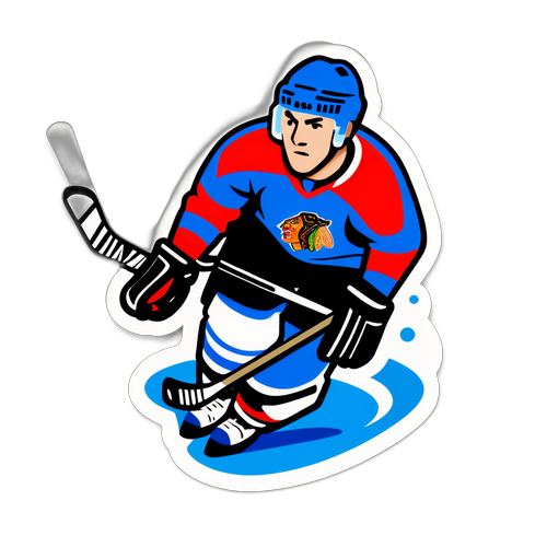 Иллюстрация, символизирующая хоккейный момент игры