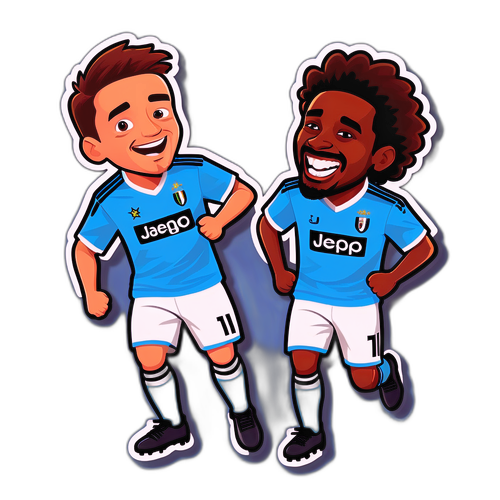 Sjove Lazio og Juventus spillere i skøre positurer