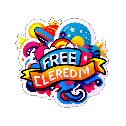 Stiker Kreatif 'Gratis'