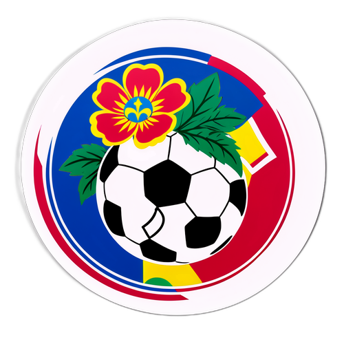 Uwakilishi wa Kisanii wa Maua ya Kitaifa ya Moldova na Mpira wa Miguu