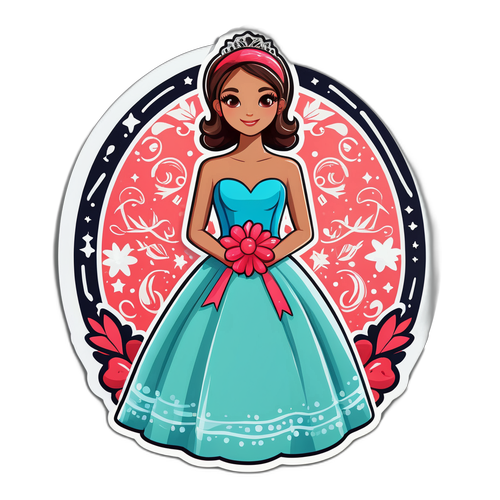 Adesivo de Celebração do Baile de Formatura