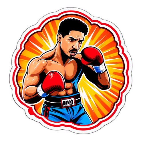 Dynamic Comic-Style Sticker of Danny Garcia