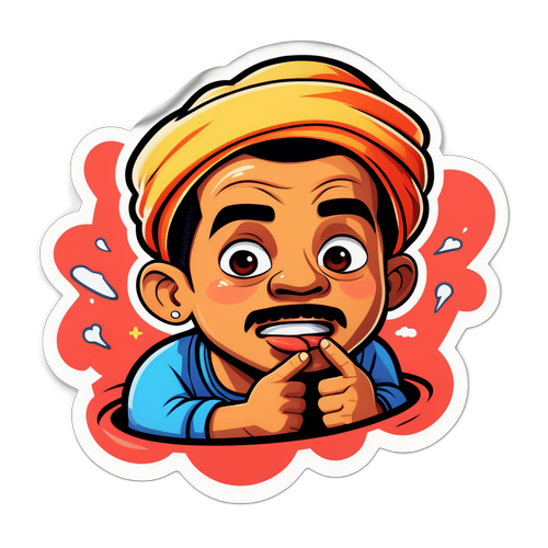 Autocollant humoristique de Khaby Lame