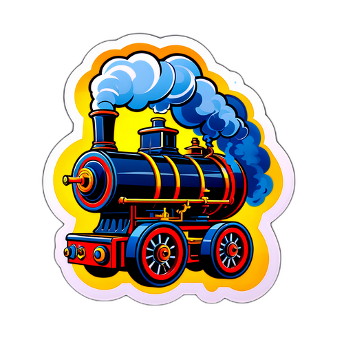 Nálepka "Parní stroj"