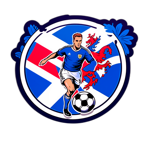 Miếng dán hình Scotland và bóng đá