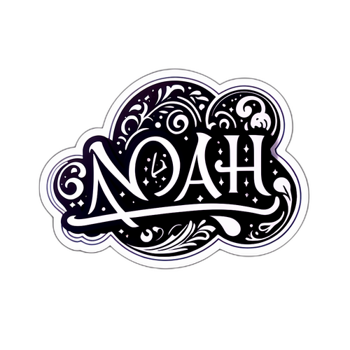 Design moderne avec le nom Noah