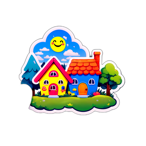 Urocze domki w przyjaznej scenerii