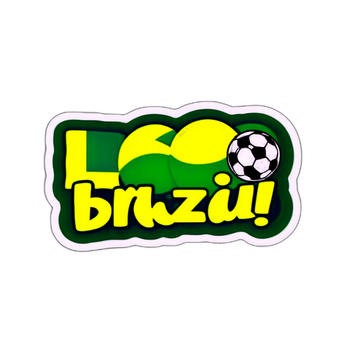 Adesivo Vibrante com a Bandeira do Brasil