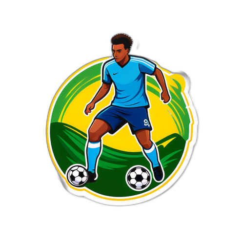 Nhãn dán cho buổi tập bóng đá