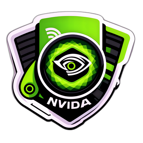 강렬한 NVIDIA 그래픽 카드 성능 스티커 디자인
