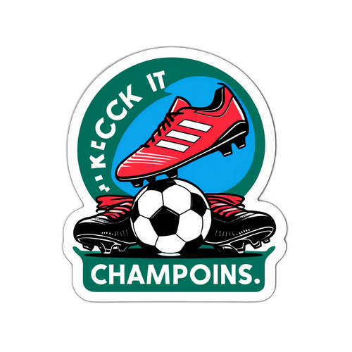 Fotballkule og Fotballsko Sticker