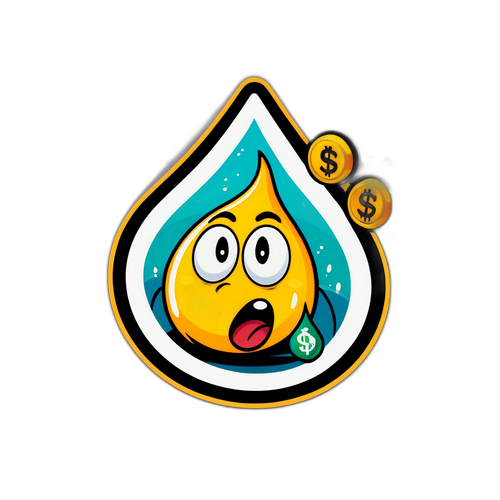 Nakakatawang Sticker Tungkol sa Pagtaas ng Presyo ng Langis