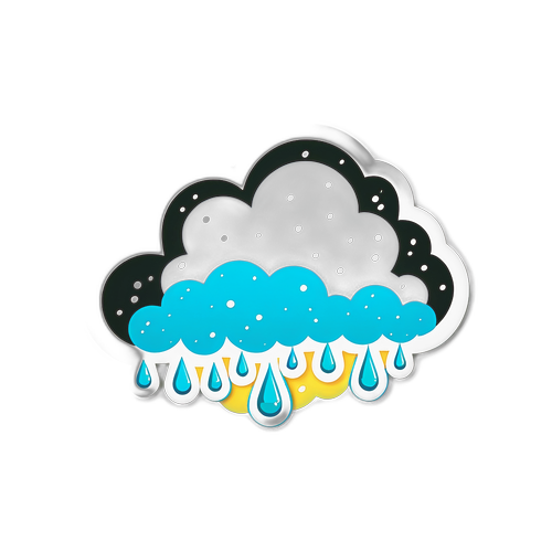 Céu Nublado e Gotas de Chuva