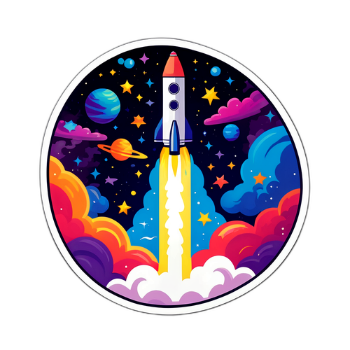 Gemini 3 Rocket Sticker