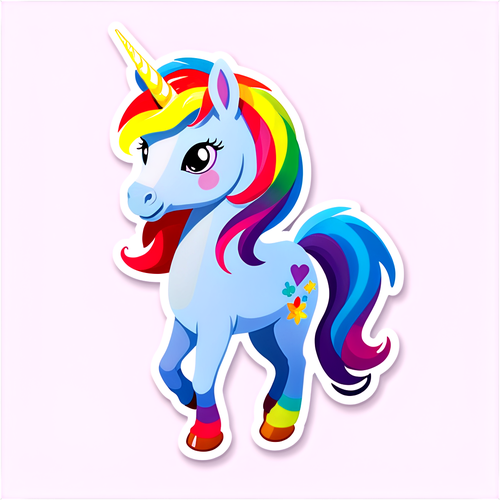 Das magische Einhorn auf dem Regenbogen: Entdecke die geheimnisvolle Welt der Fantasie!