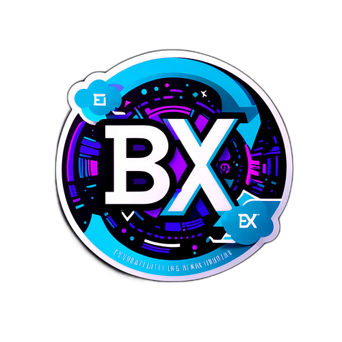 भविष्यवादी 'BFX' स्टिकर