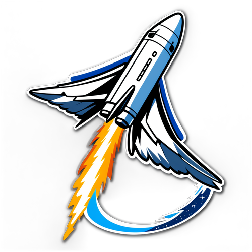 Falcon 9 Letící Stickers