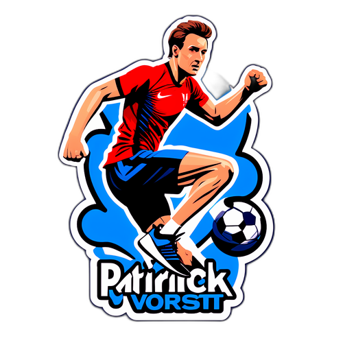 Sticker van Patrick van der Vorst in Sportieve Actie