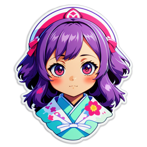 Stiker Karakter Oshima Yukari