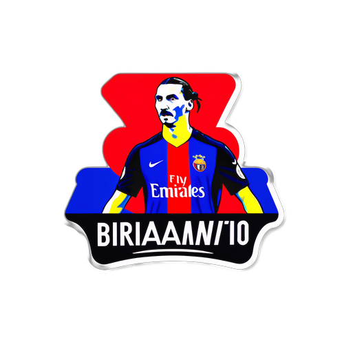 Ibrahimovic aláírás stílusos bemutatása csapat színekben