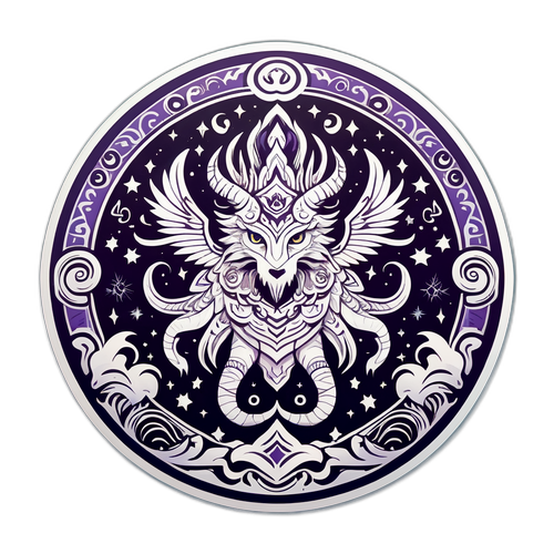 Mystisk Klistremerke inspirert av Gydas Oddekalv