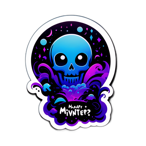 神秘的骷髏貼紙