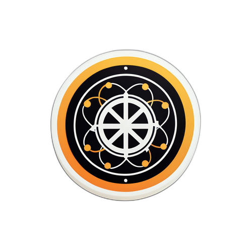 Moderne sticker met het Palantir-logo