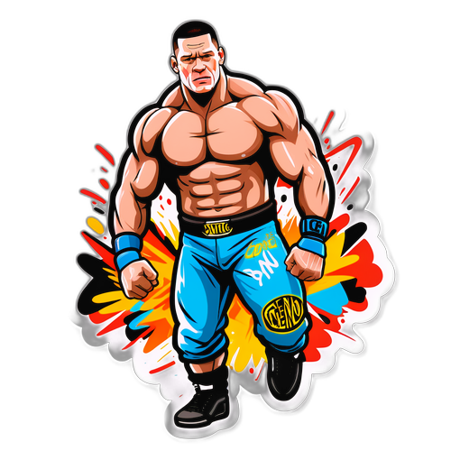 John Cena v akčním postoji