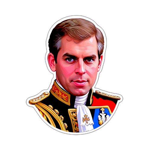 Miniaturowy portret księcia Andrzeja z złotymi detalami