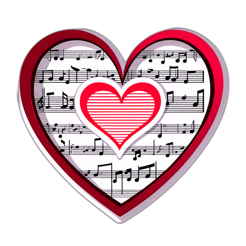 Elämäni laulu tänään - sydämen muotoinen nuottikansio