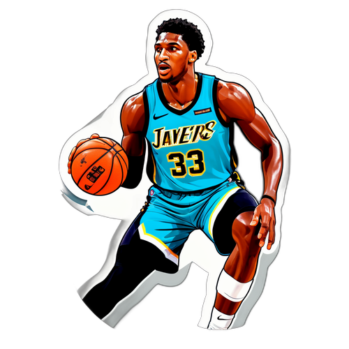 Sticker ni Jaren Jackson Jr. na Nagsasagawa ng Block