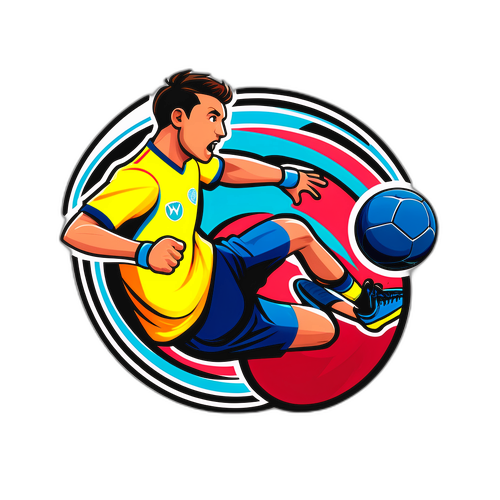 Sporty VM Handball Klistermærke