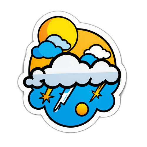 기상 정보 만화 스티커