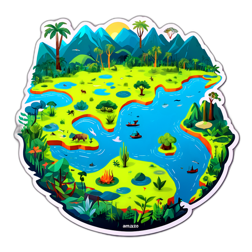 Mapa ng Amazon: Isang Ilustrasyon ng mga Ecosystem