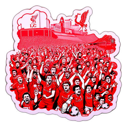 Liverpool Fans i Rødt Hav