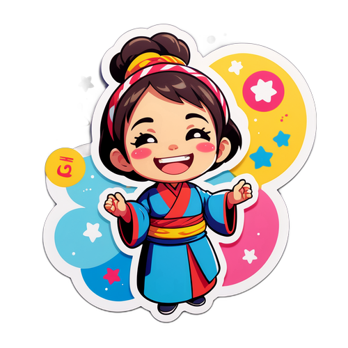 ボルジュクのユーモラスなキャラクターイラスト