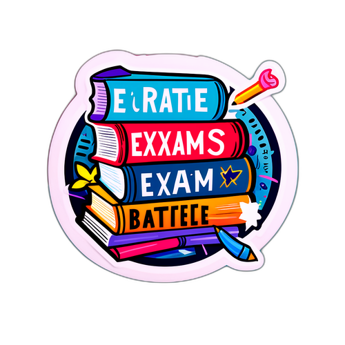 鼓舞人心的考试贴纸